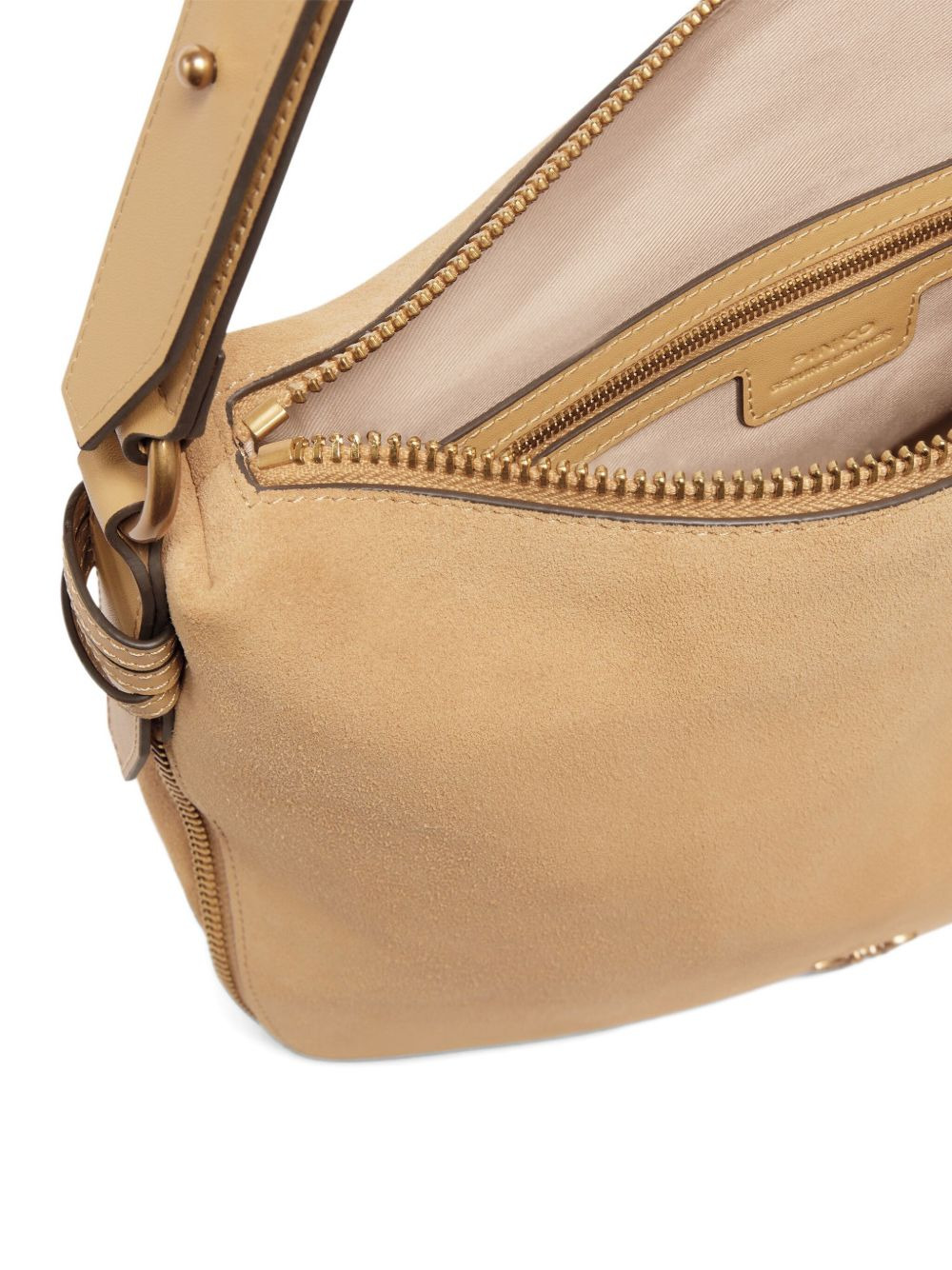 suede zip-fastening cross body bag - 3