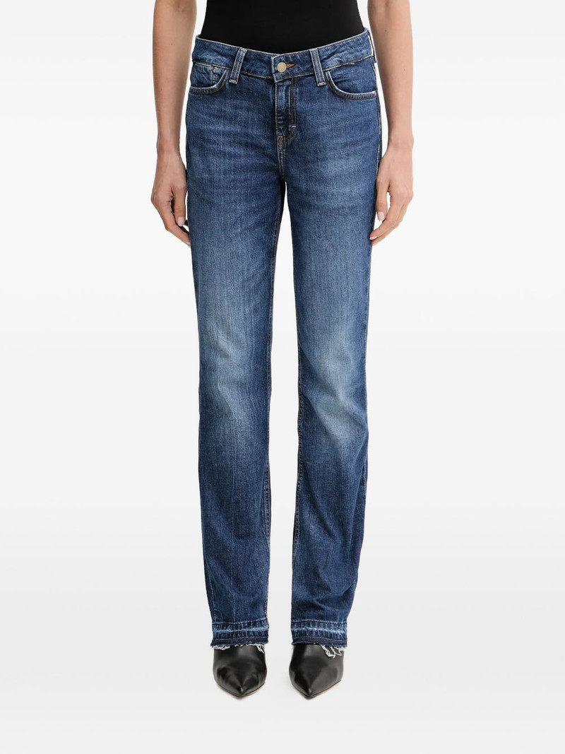 raw-cut straight-leg jeans 1