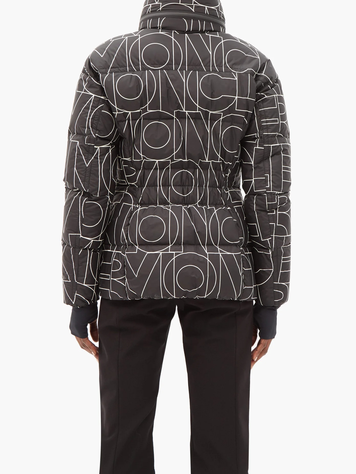 Dixence logo-print quilted down jacket - 5