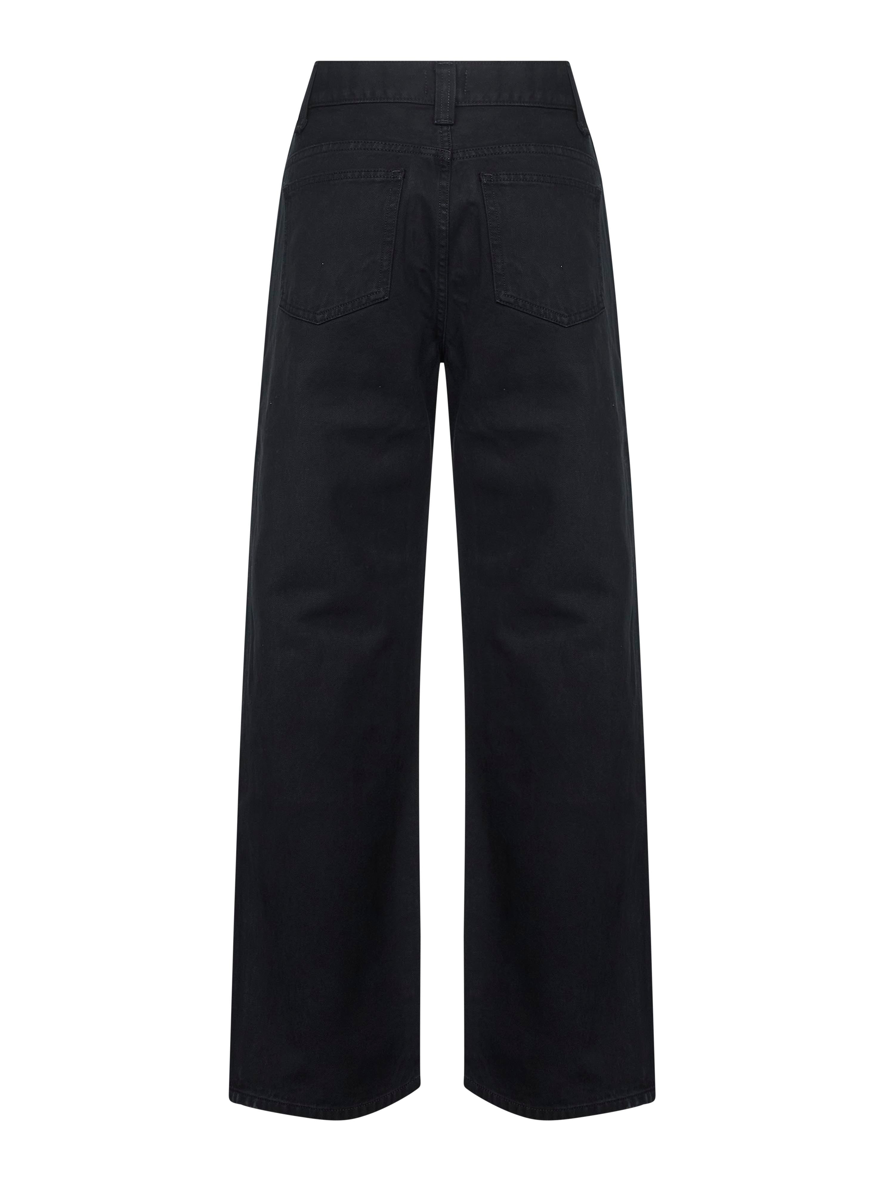 Black cotton denim Bonnie jeans - 2