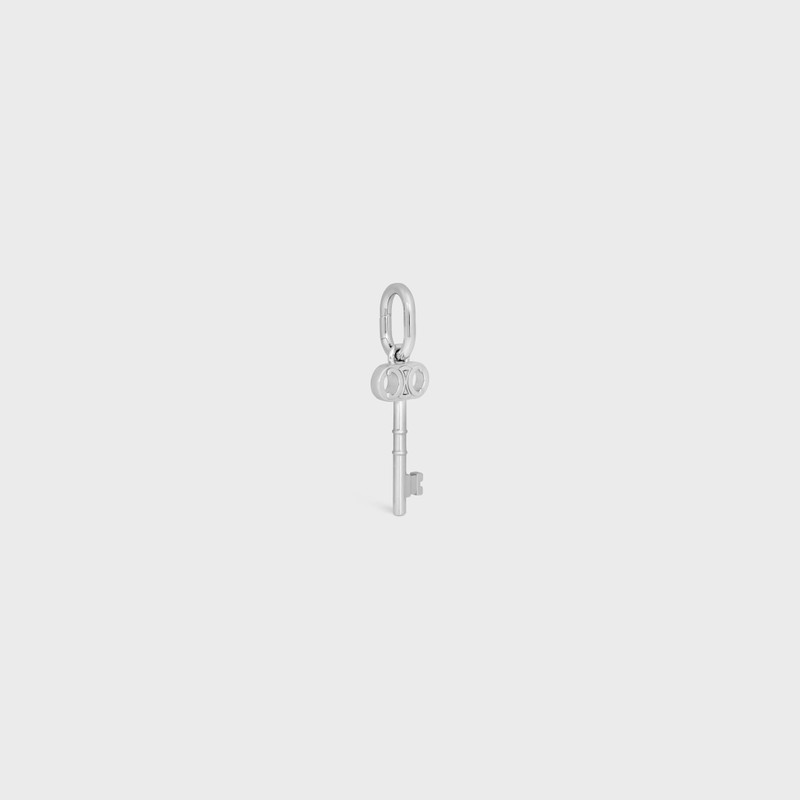 Celine Charms Triomphe Key in Brass with Rhodium Finish 3