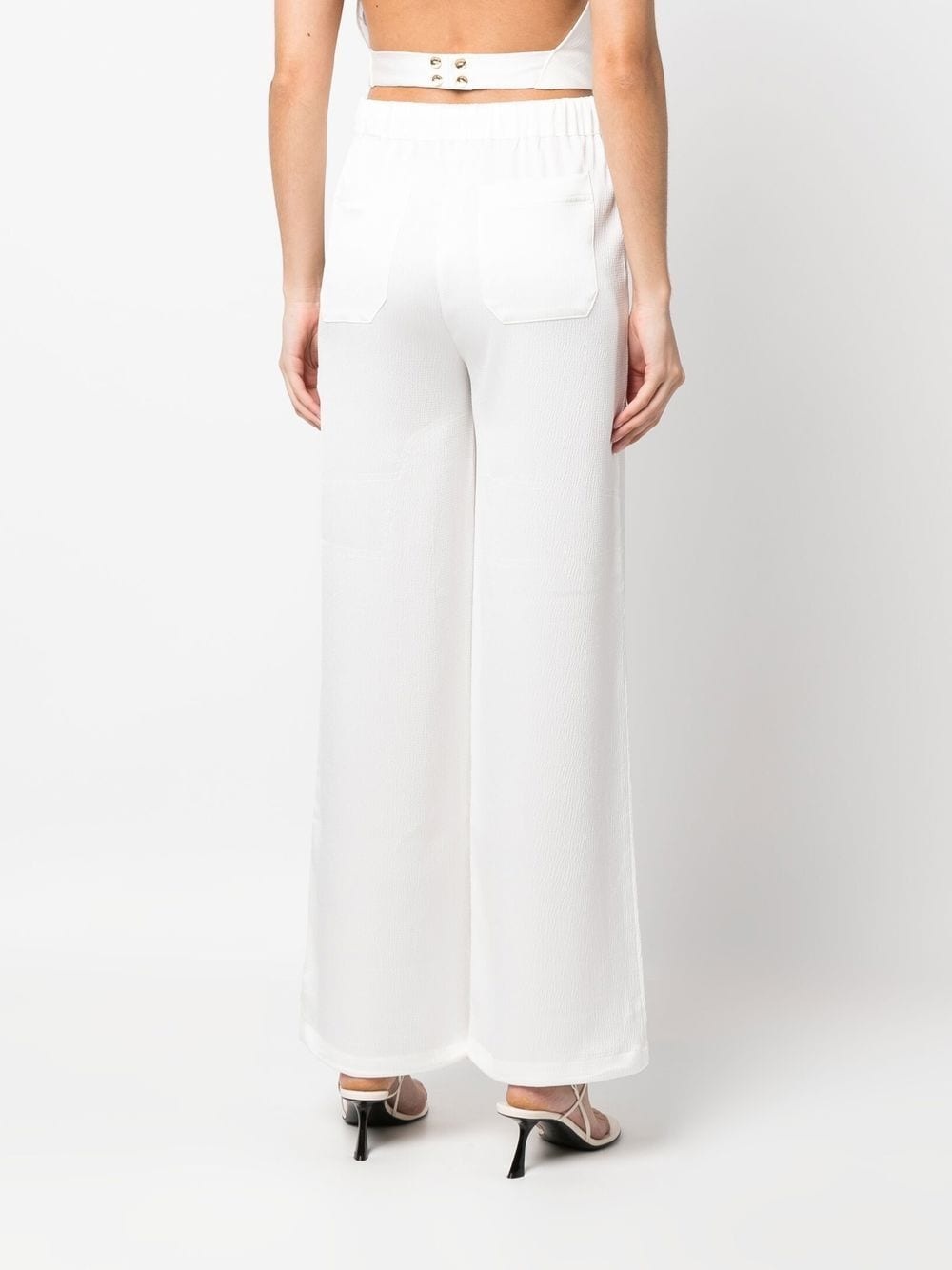 drawstring straight-leg trousers - 4