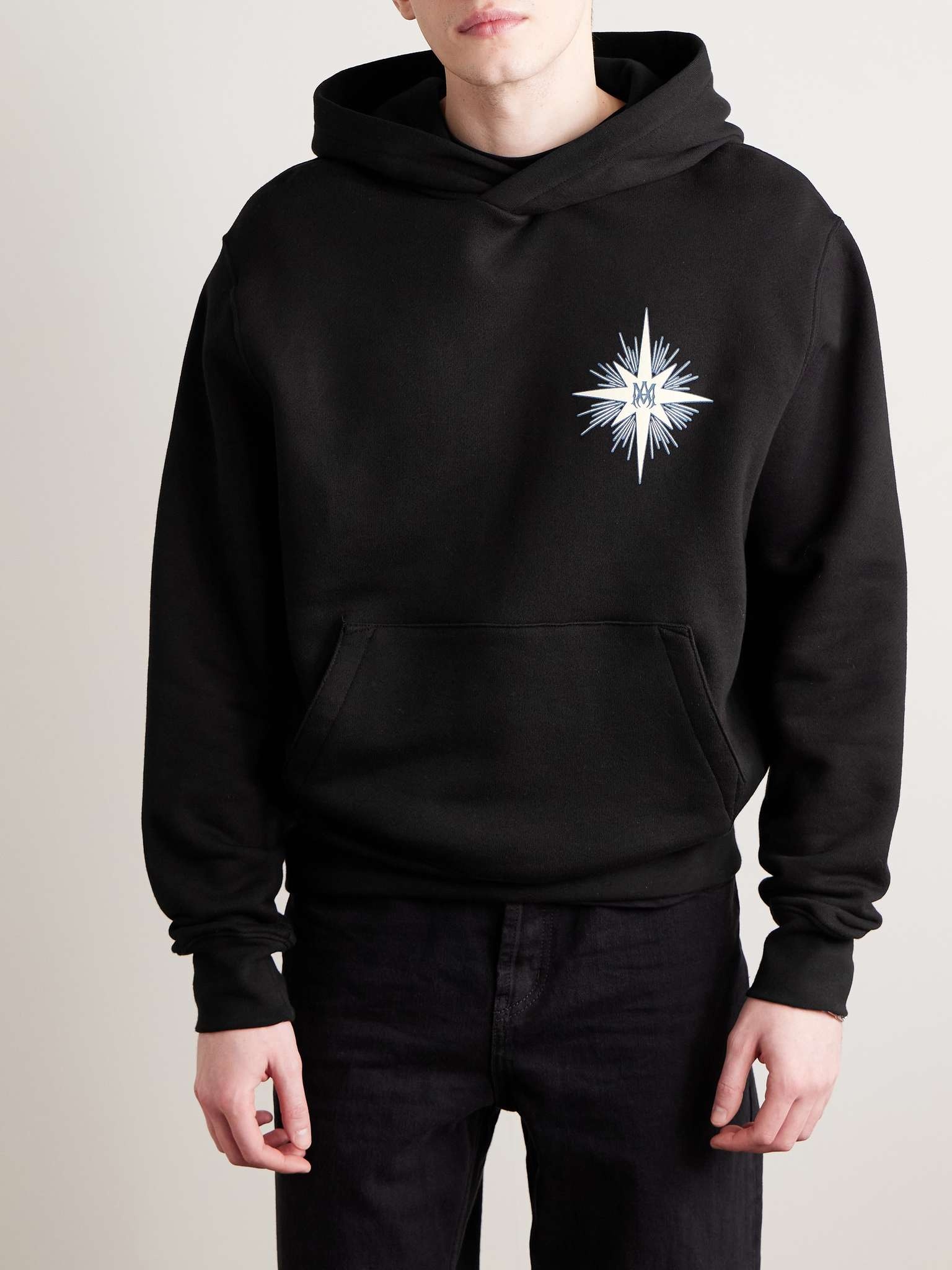 Starburst Logo-Print Cotton-Blend Jersey Hoodie - 3