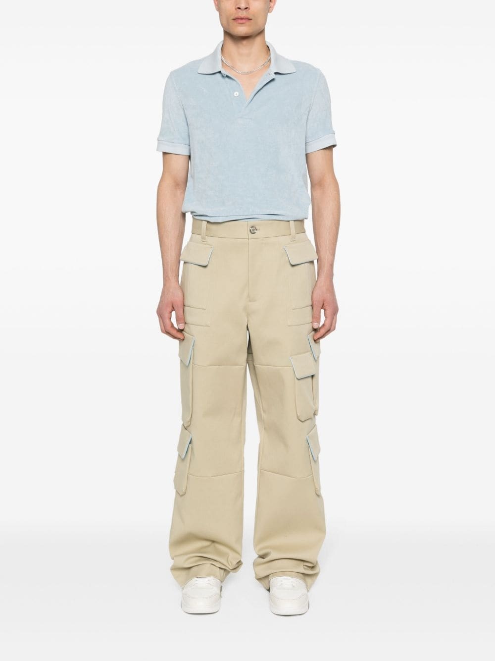 logo-embroidered cargo pants - 2