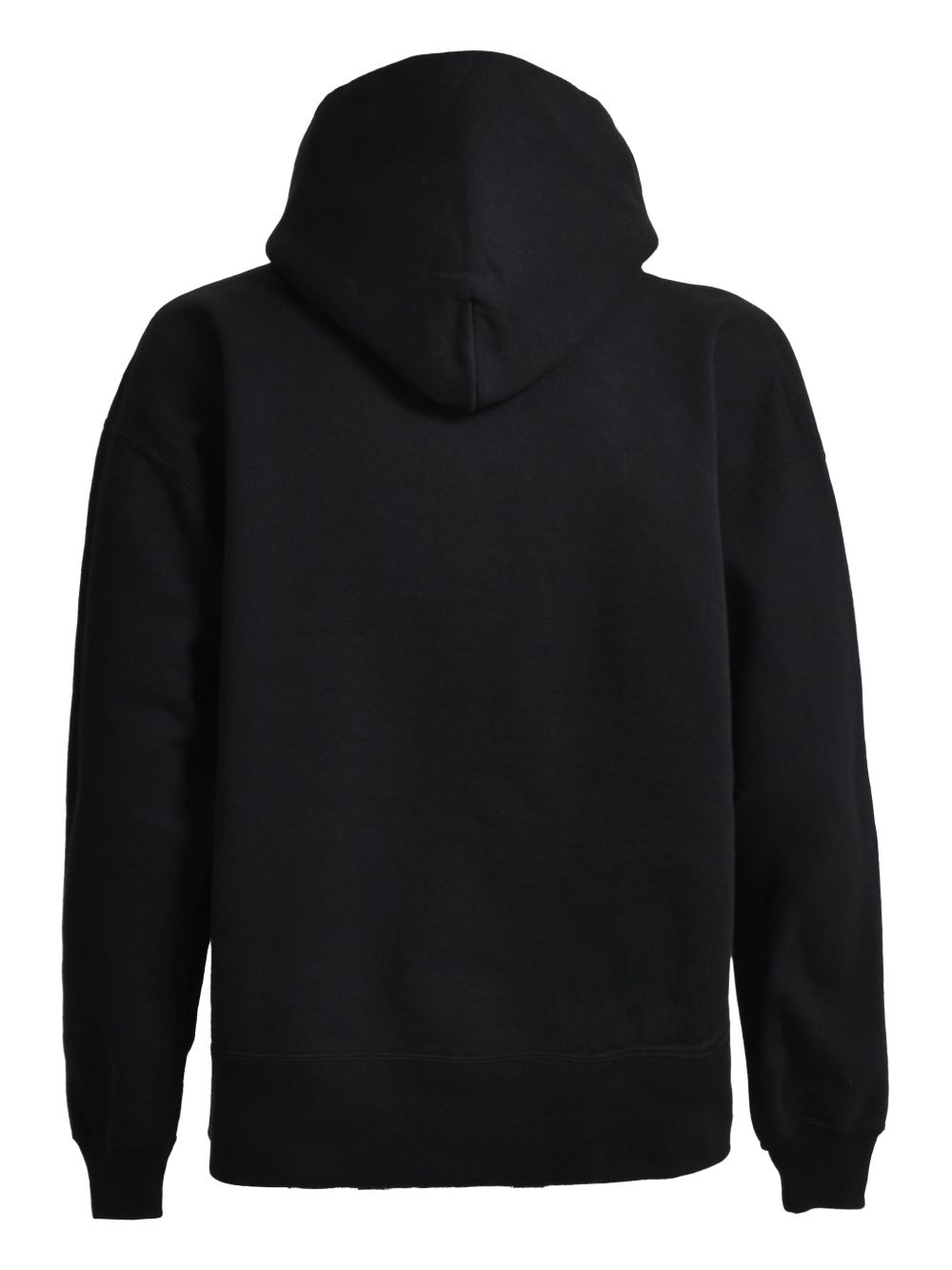 logo cotton hoodie - 2