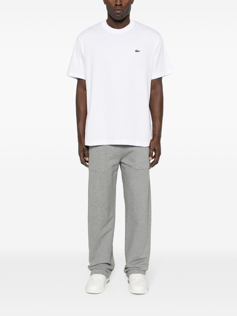 LACOSTE logo-patch cotton T-shirt outlook