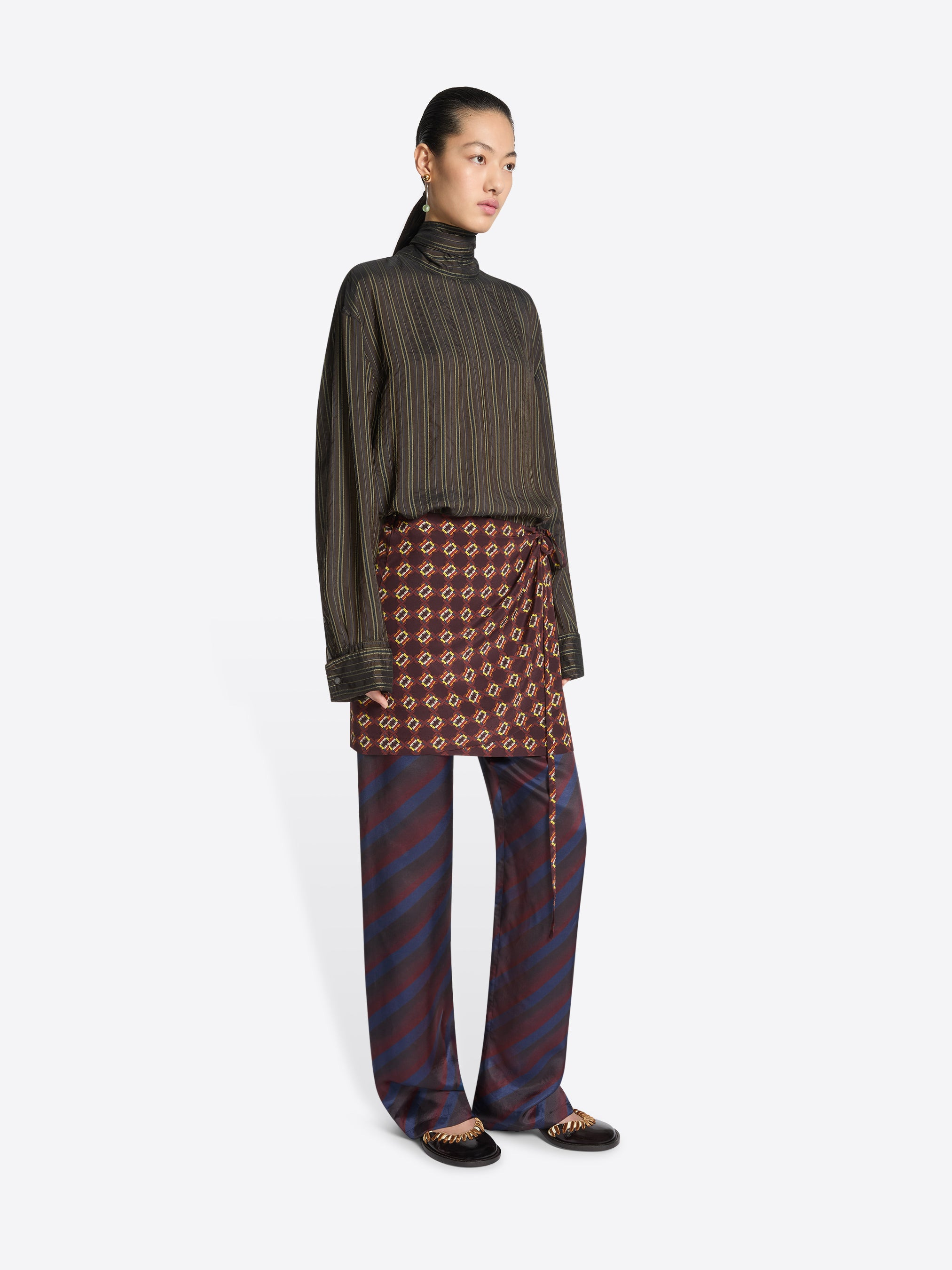 PRINTED SKIRT PANTS - 3
