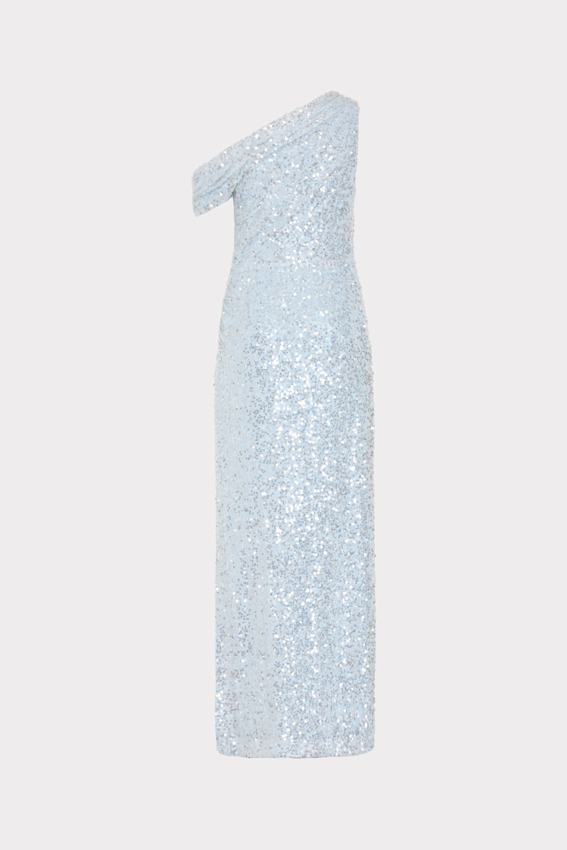 MILLY Stevie Sequin Maxi Dress outlook