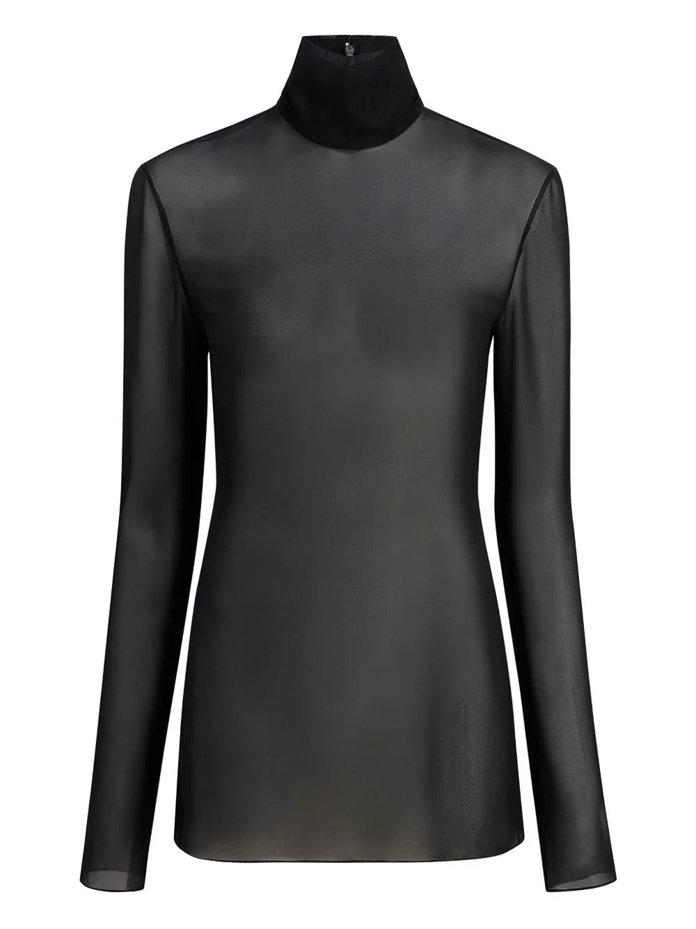 roll-neck long-sleeve top - 1