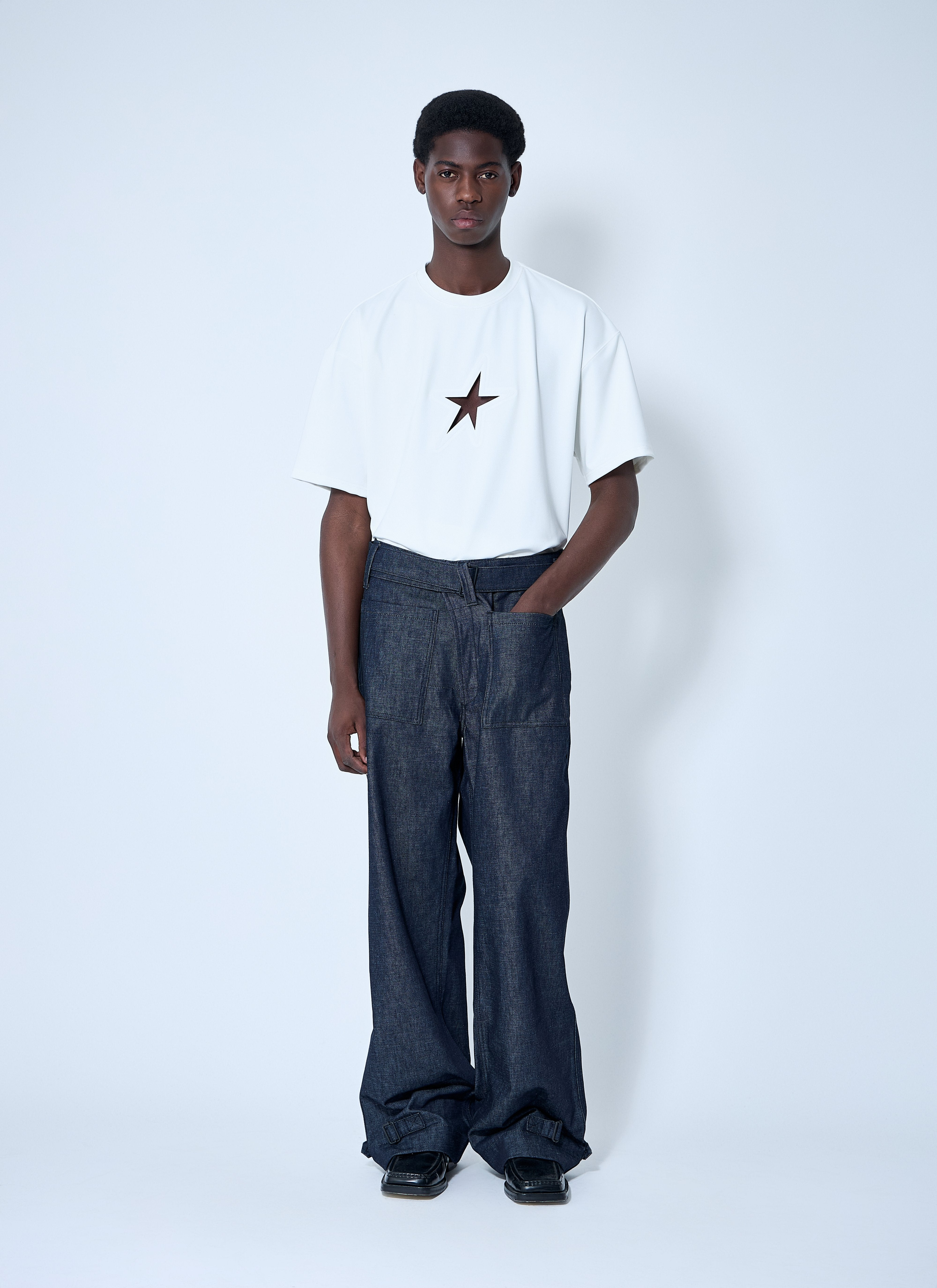 Mugler Men Cut-Out T-Shirt - 2