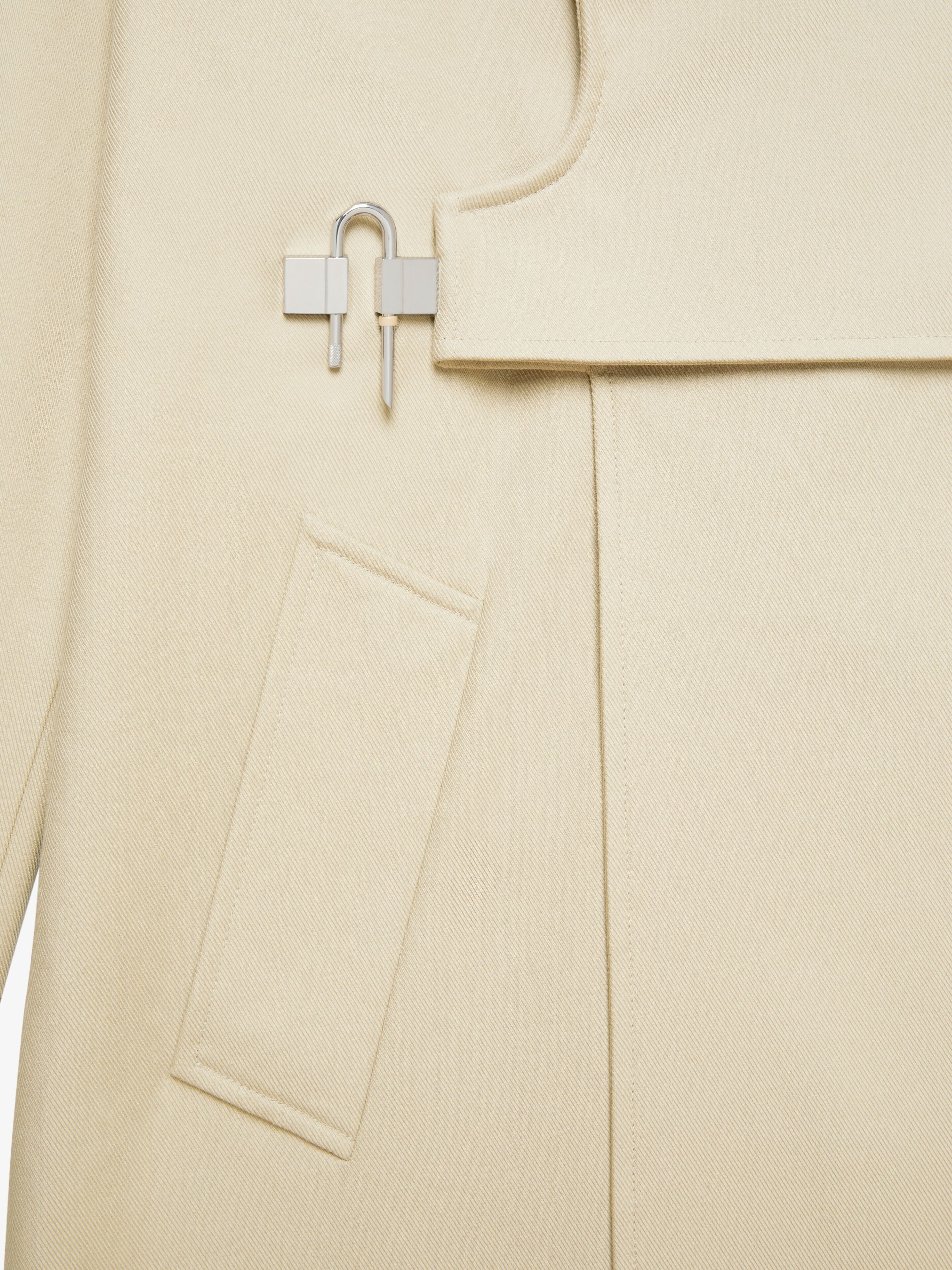 TRENCH IN COTTON TWILL WITH U-LOCK BUCKLE - 6