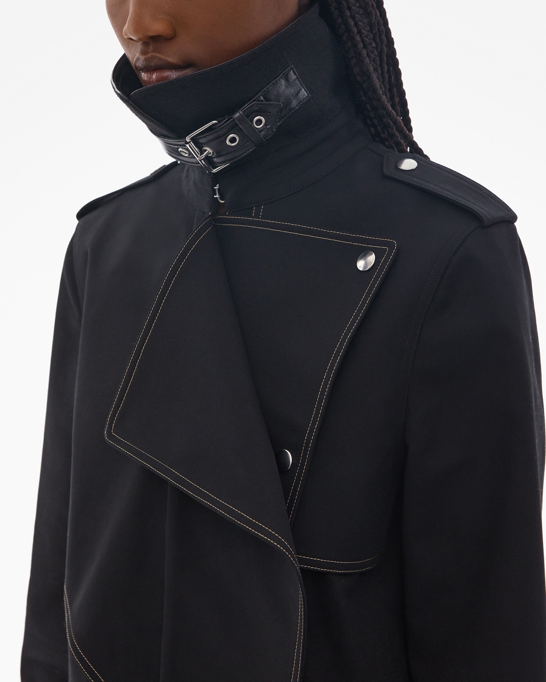 CROPPED TRENCH JACKET - 6