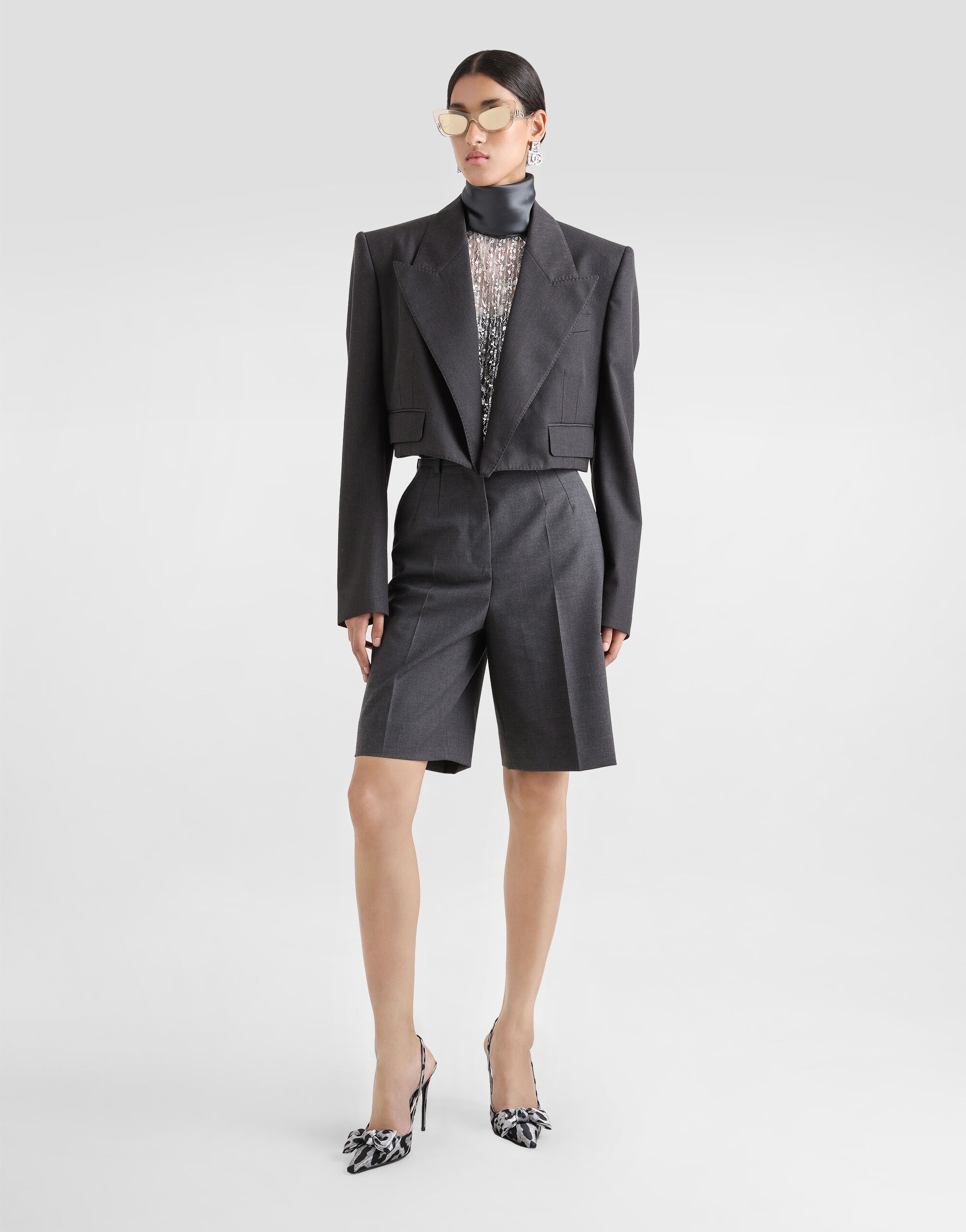 Tulle turtle-neck top with sequin embellishment - 2