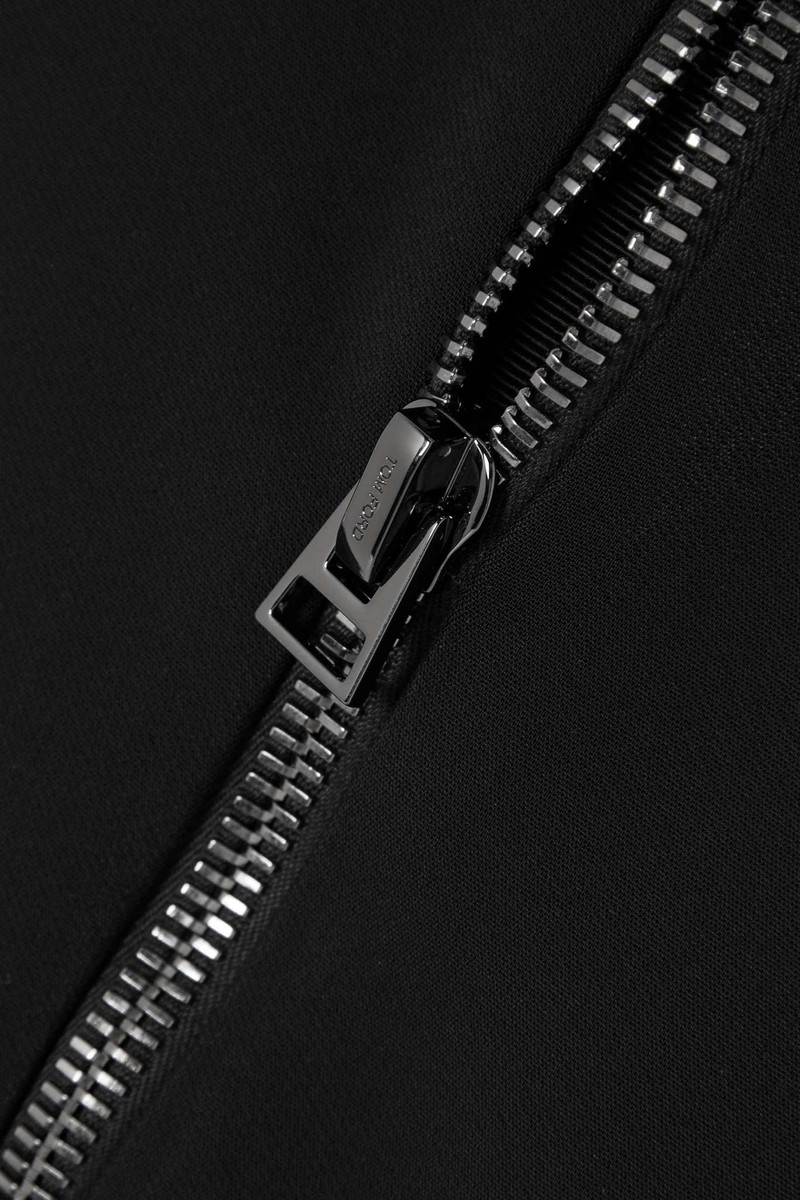 Zip-embellished stretch-cady skirt 4