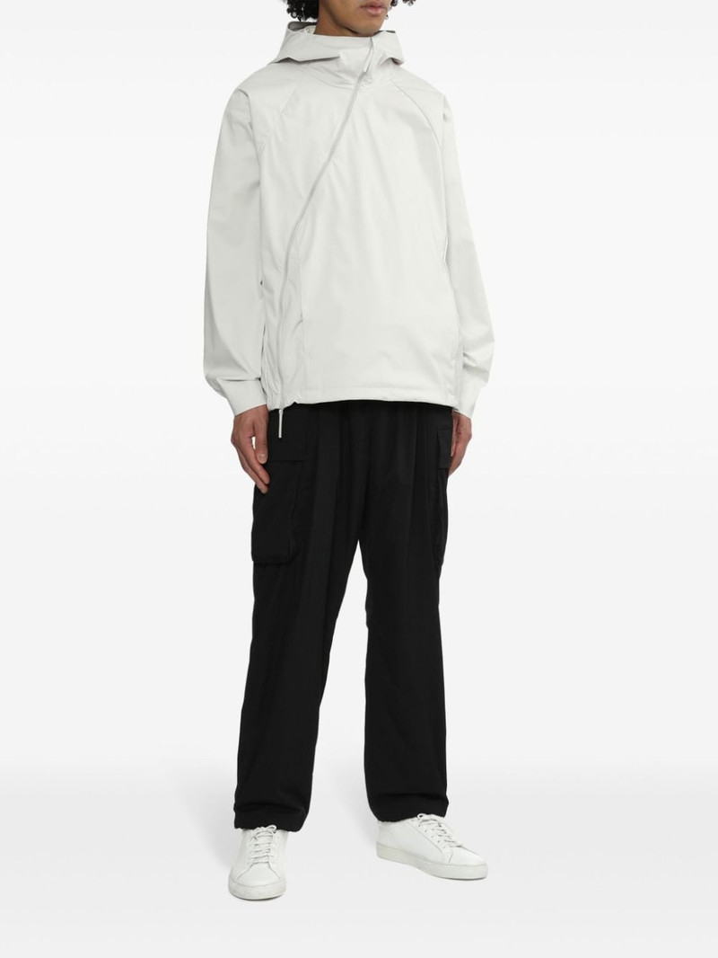 POST ARCHIVE FACTION (PAF) two-way zip jersey hoodie outlook