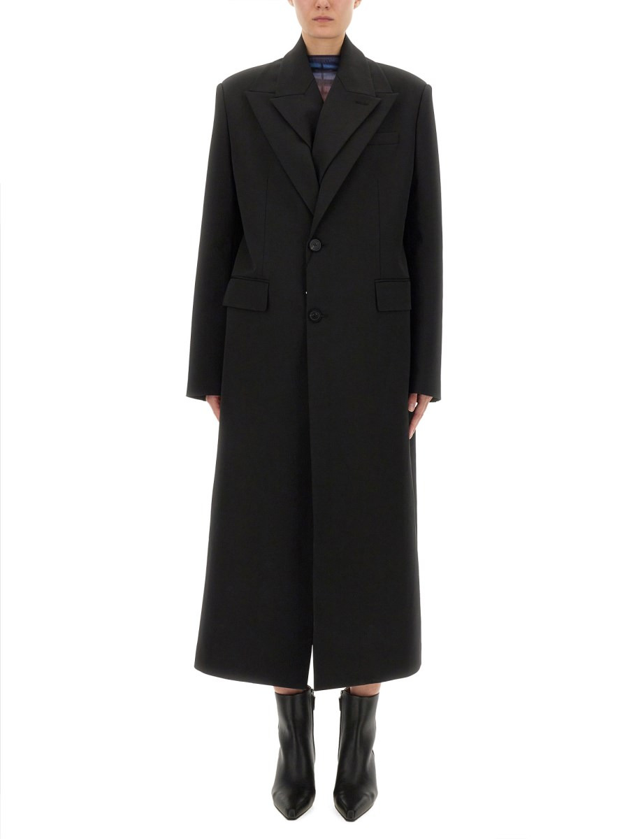 DOUBLE LAYER LONG COAT - 1