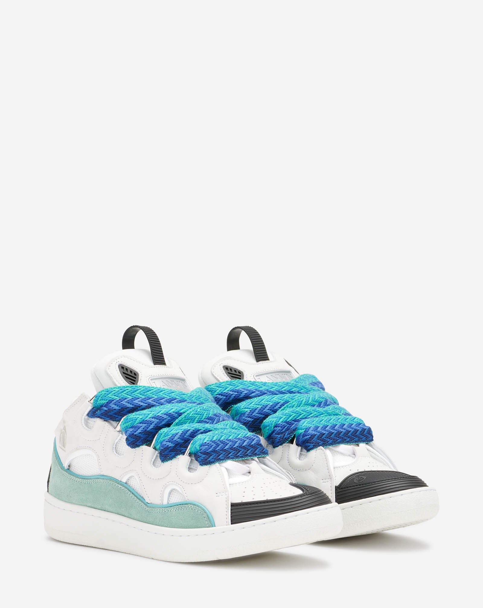 LEATHER CURB SNEAKERS - 2