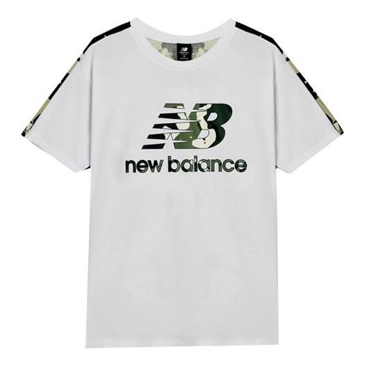 New Balance Essential Camo Tee 'White Black' AMT11509-WM - 1