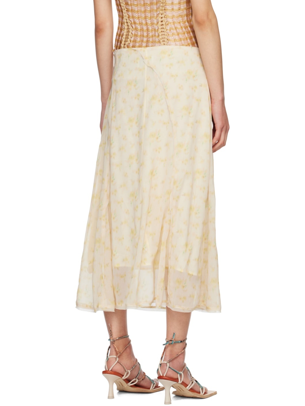 Yellow Ivy Midi Skirt - 3