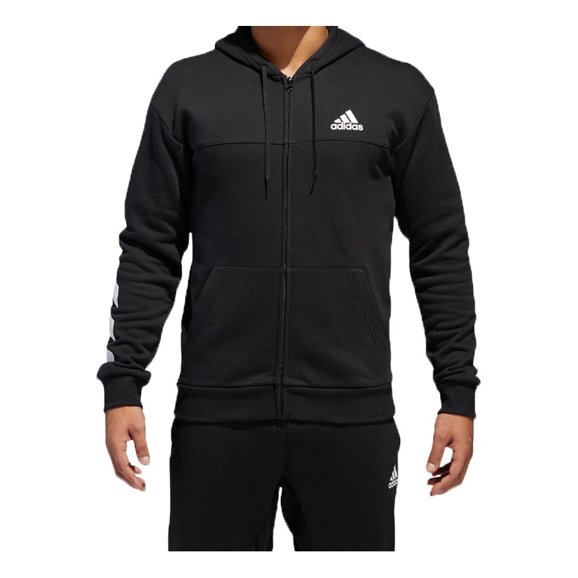 adidas SPT Full Zip Basketball Sports Hooded Jacket Black DM7564 - 1