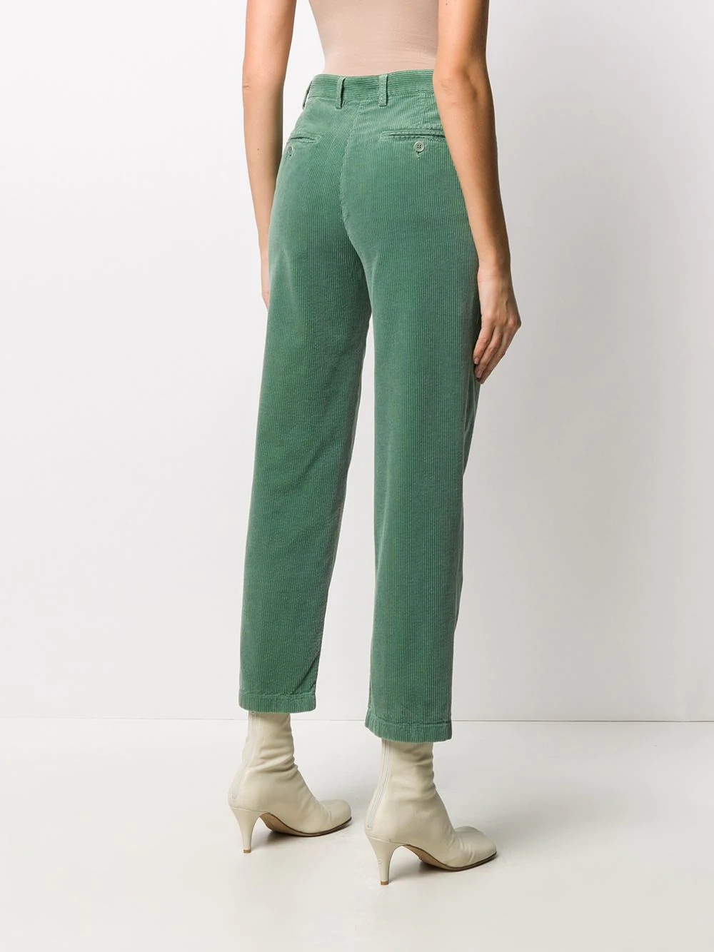 cropped corduroy trousers - 4