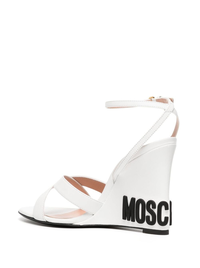 logo 90mm wedge-heel sandals 3