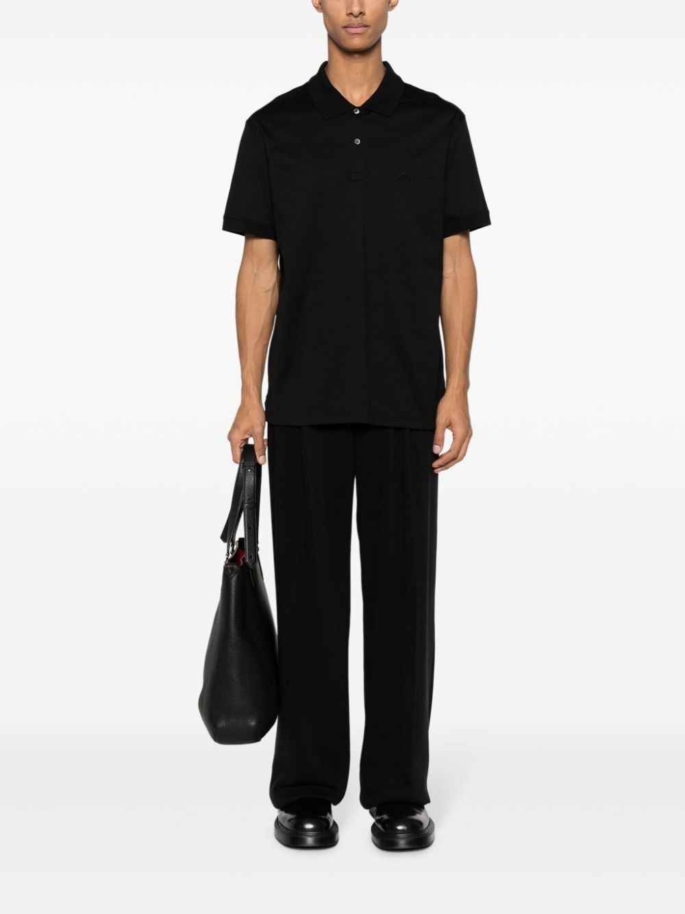 short-sleeve cotton polo shirt - 2