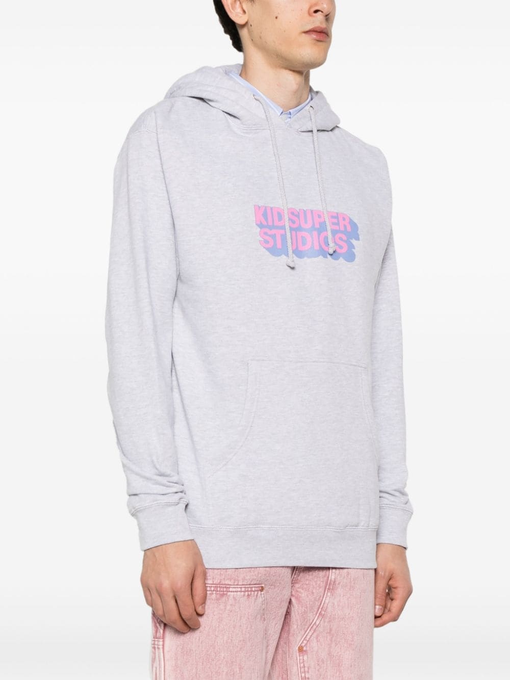 logo-print hoodie - 3