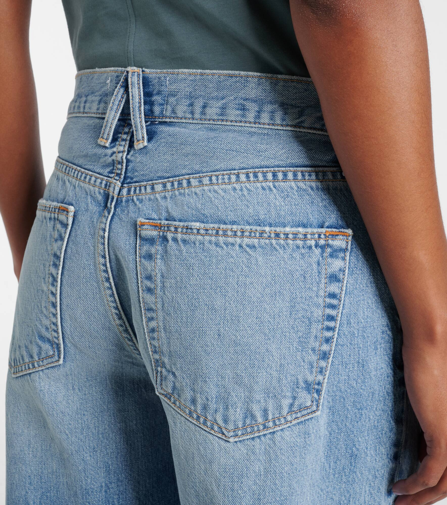 Ella mid-rise barrel-leg jeans - 6