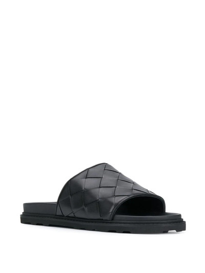 Bottega Veneta Intrecciato weave slides outlook