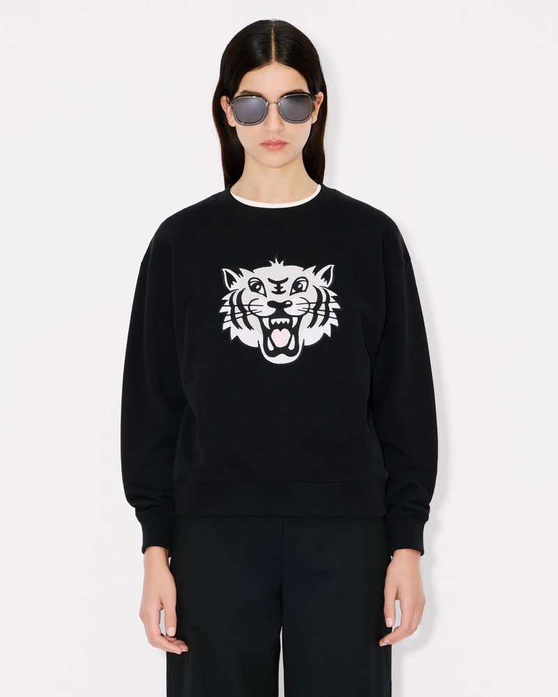 'KENZO Happy Tiger' embroidered sweatshirt in cotton 3