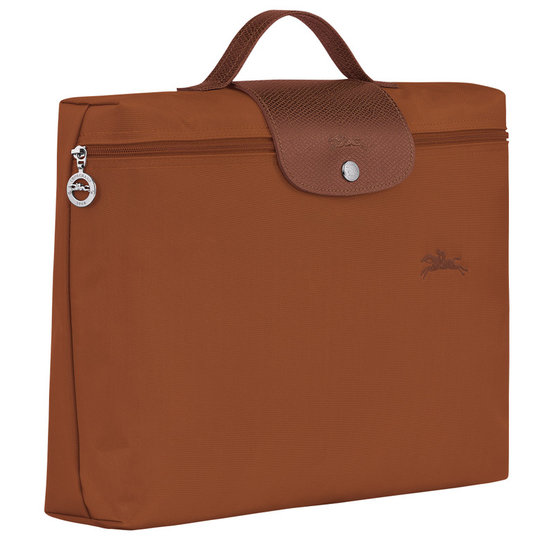 Le Pliage Green S Briefcase Cognac - Recycled canvas 3