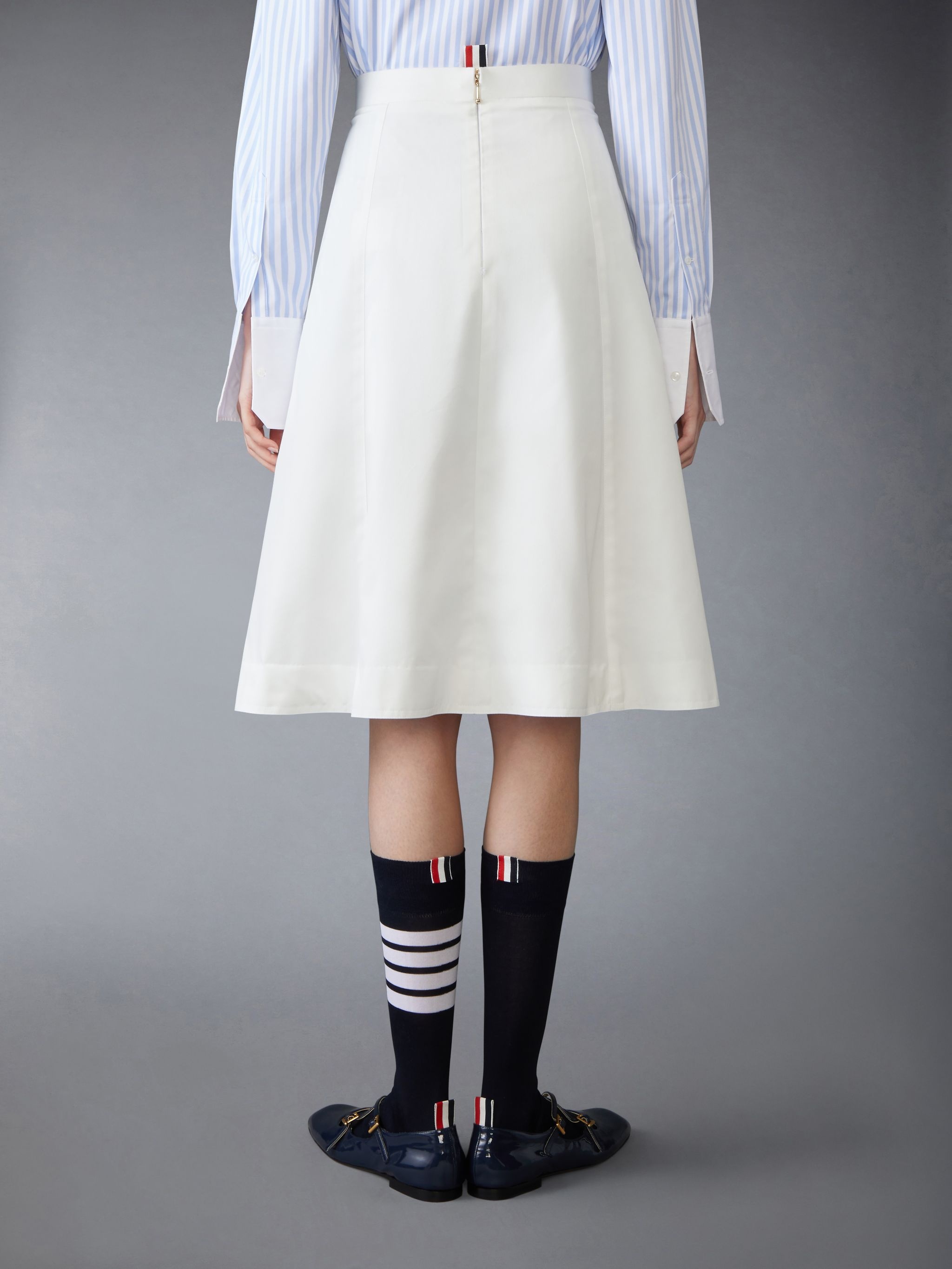 Typewriter Cloth A-line Skirt - 3