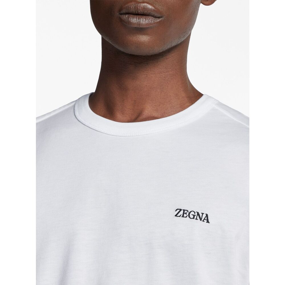 Zegna White T-Shirts & Vests - T-Shirts Men - 2