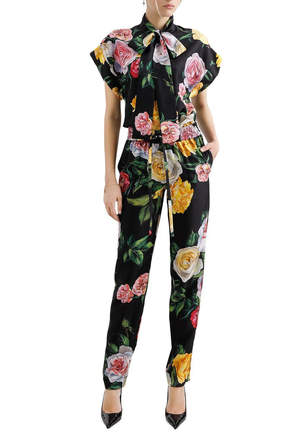 Peonie Tie Neck Blouse - 4