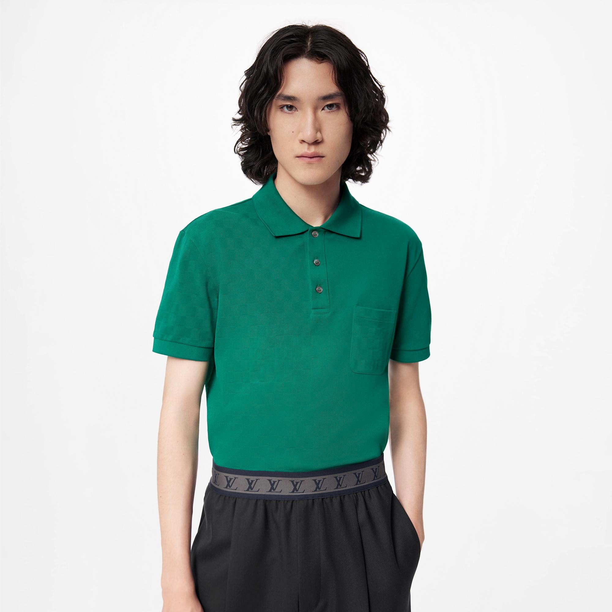 LVSE Half Damier Pocket Polo - 3