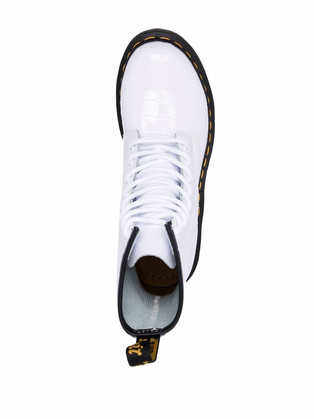 1460 white lace-up boots - 4