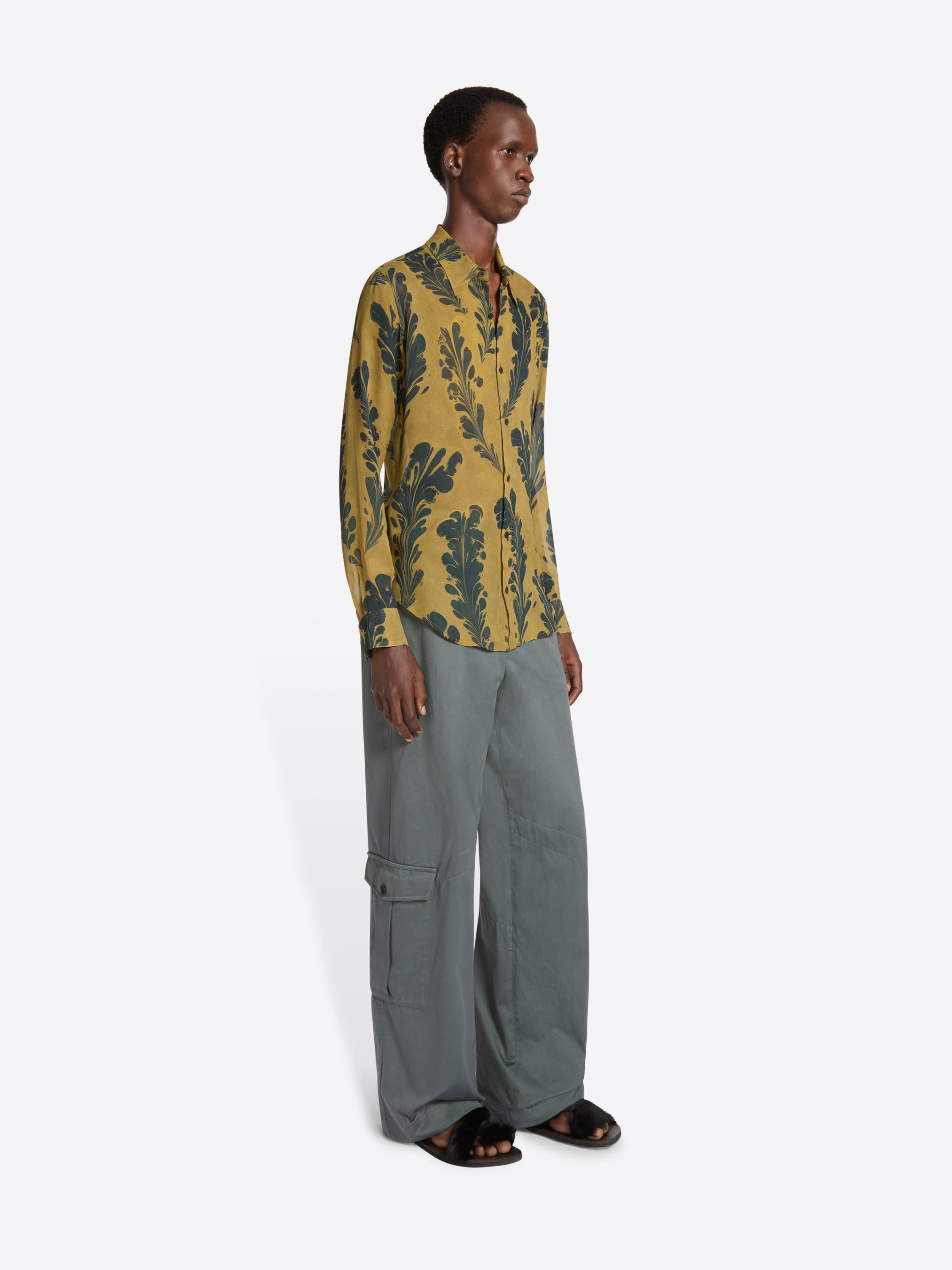 【送料&関税込】Dries Van Noten Mutated Shirt Dries Van Noten TIGHT FIT SHIRT | REVERSIBLE
