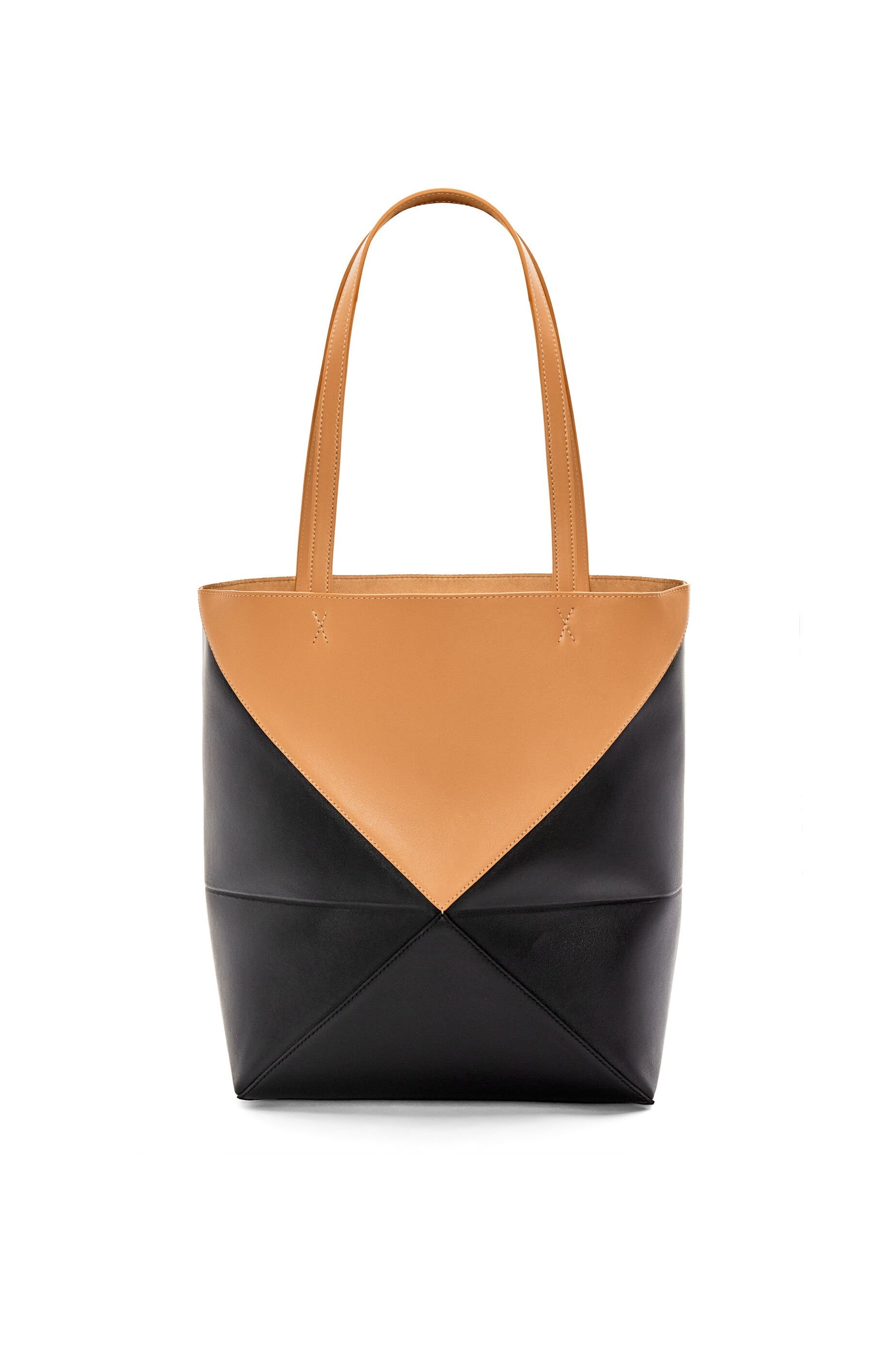 Puzzle Fold Tote in shiny calfskin - 7