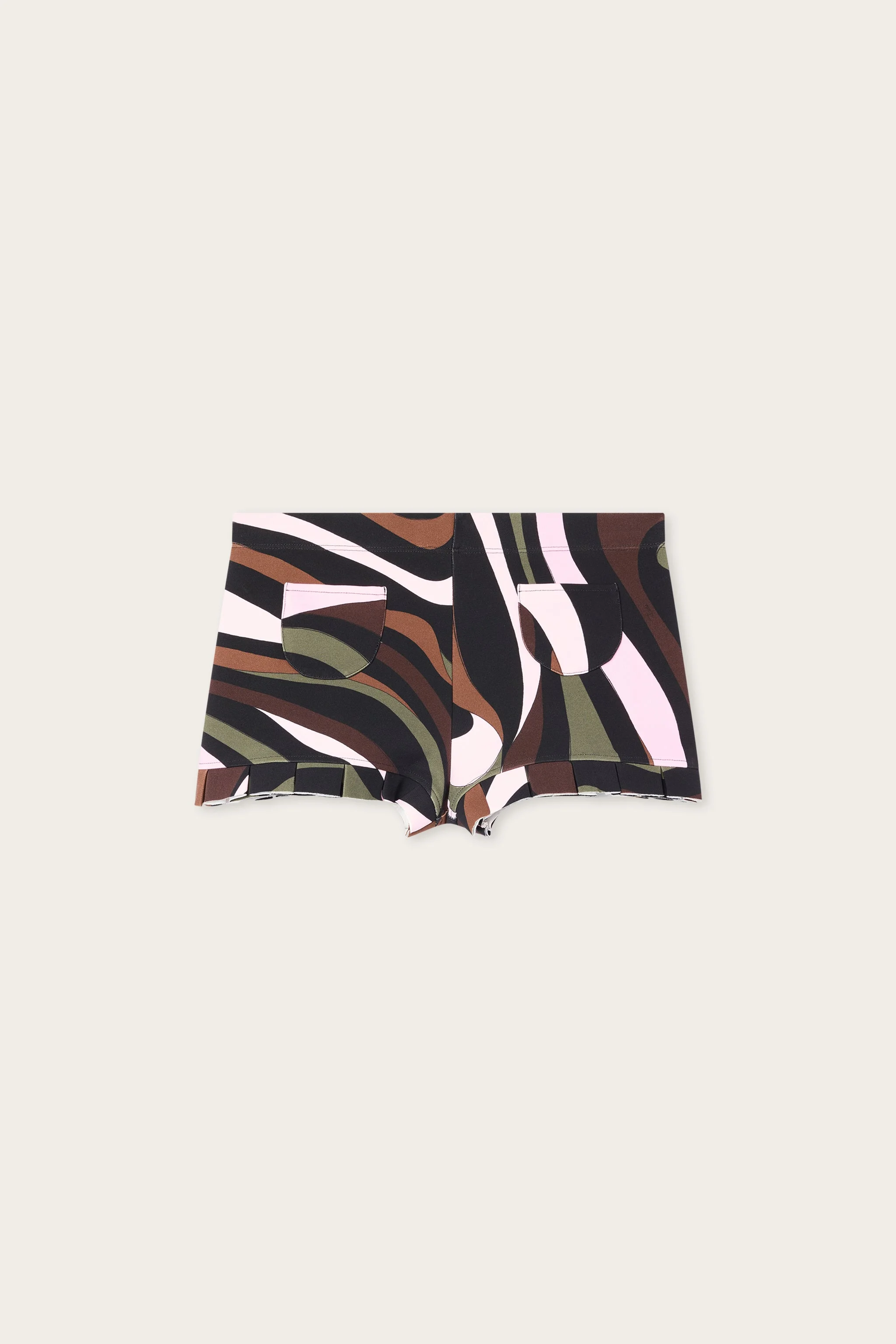 MARMO PRINT JERSEY SHORTS - 1