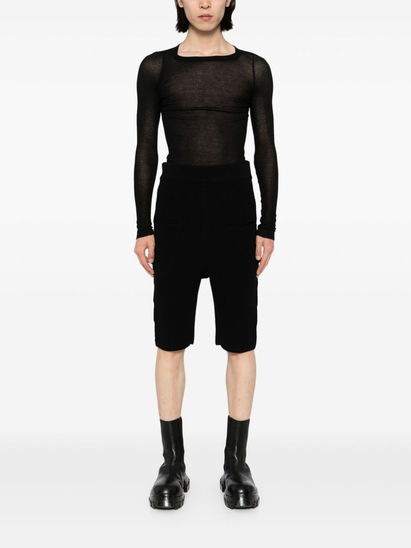 Rick Owens wool knitted short outlook