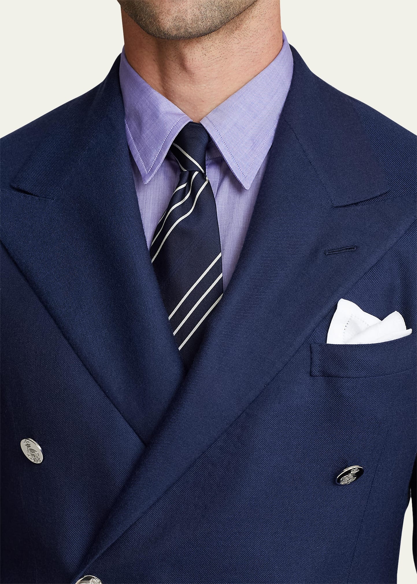 Men's Ralph Handmade Double-Breasted Cashmere Blazer - 4