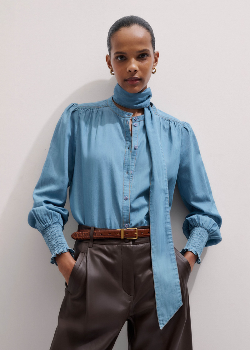 Straight Blouse + Tie 1