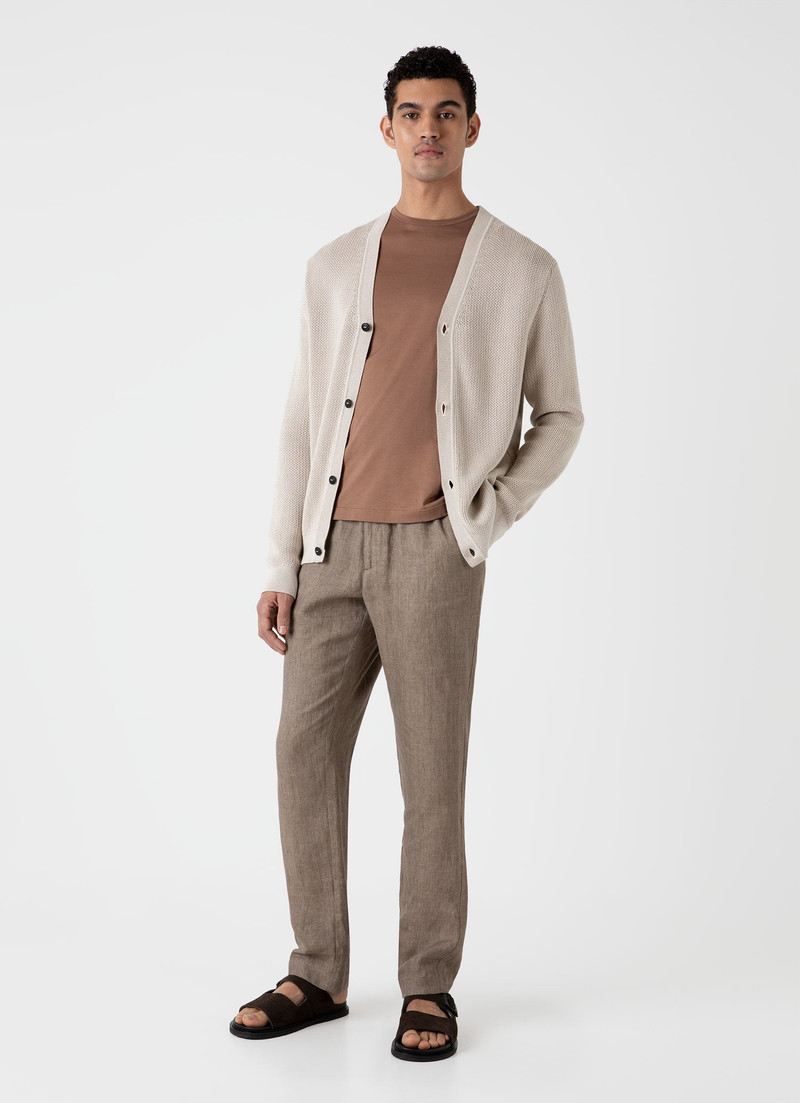 Sunspel Textured Knit Cardigan outlook