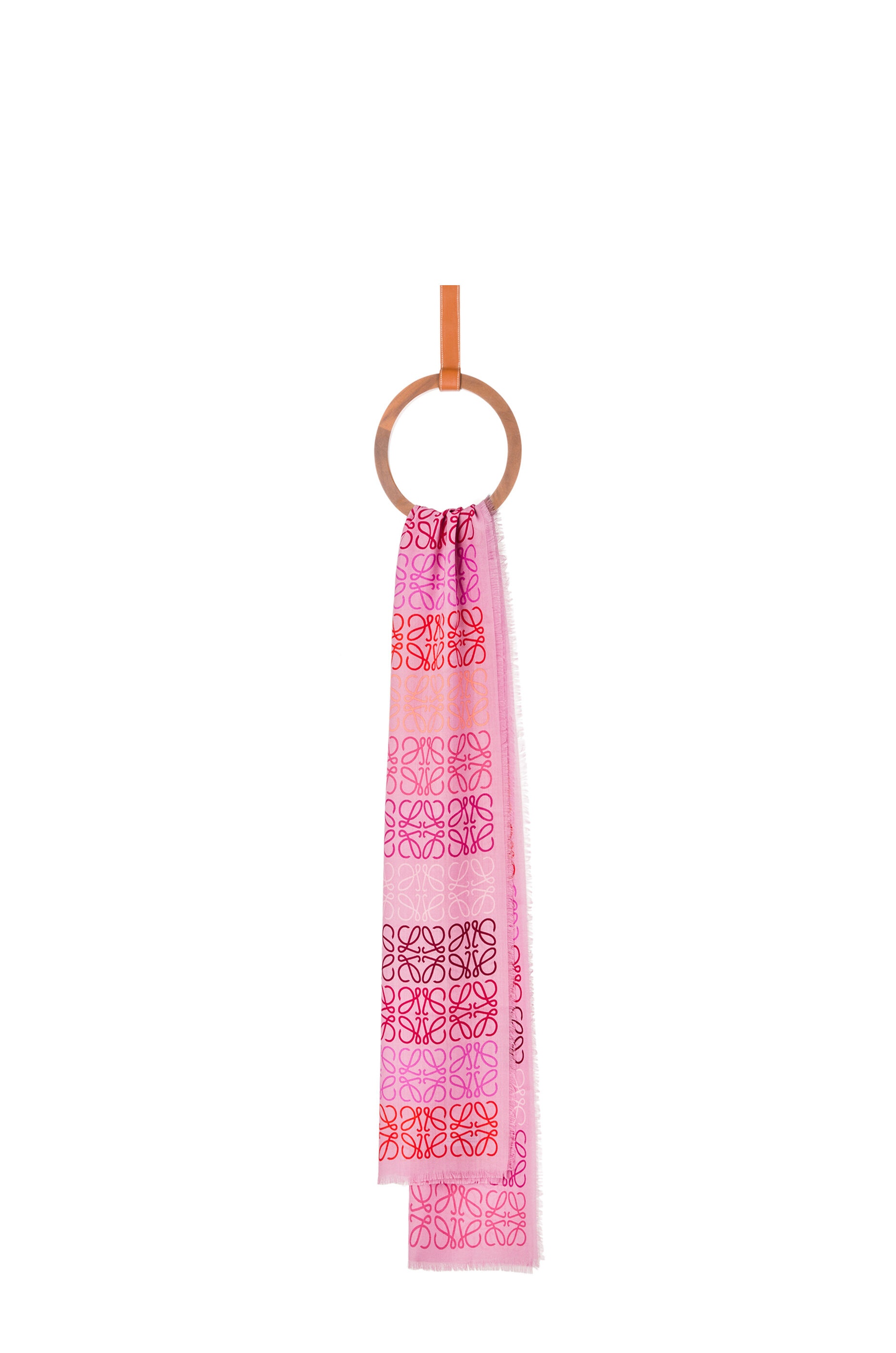 Anagram lines scarf in wool and cashmere - 1