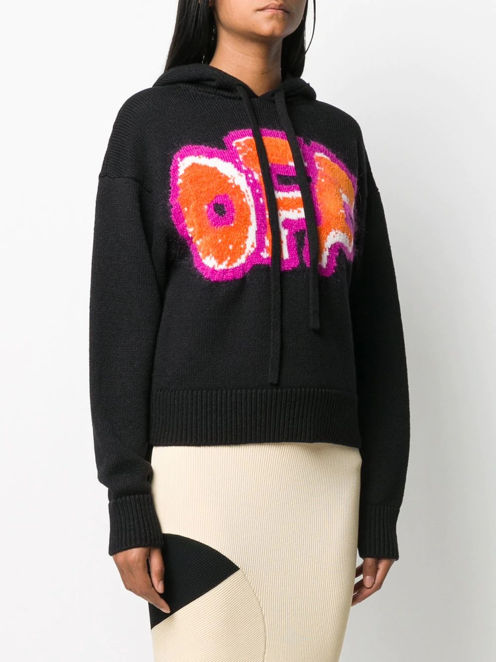 Off-Graffiti knitted hoodie - 3