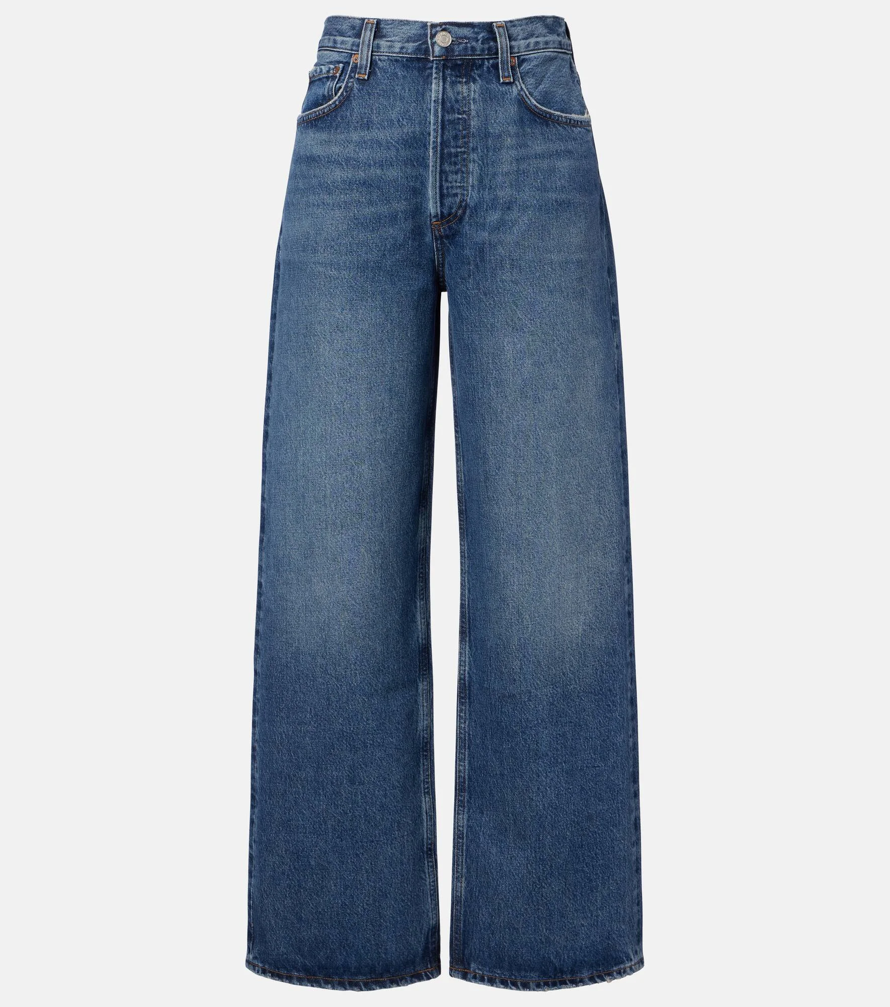 Low Slung Baggy high-rise wide-leg jeans - 1