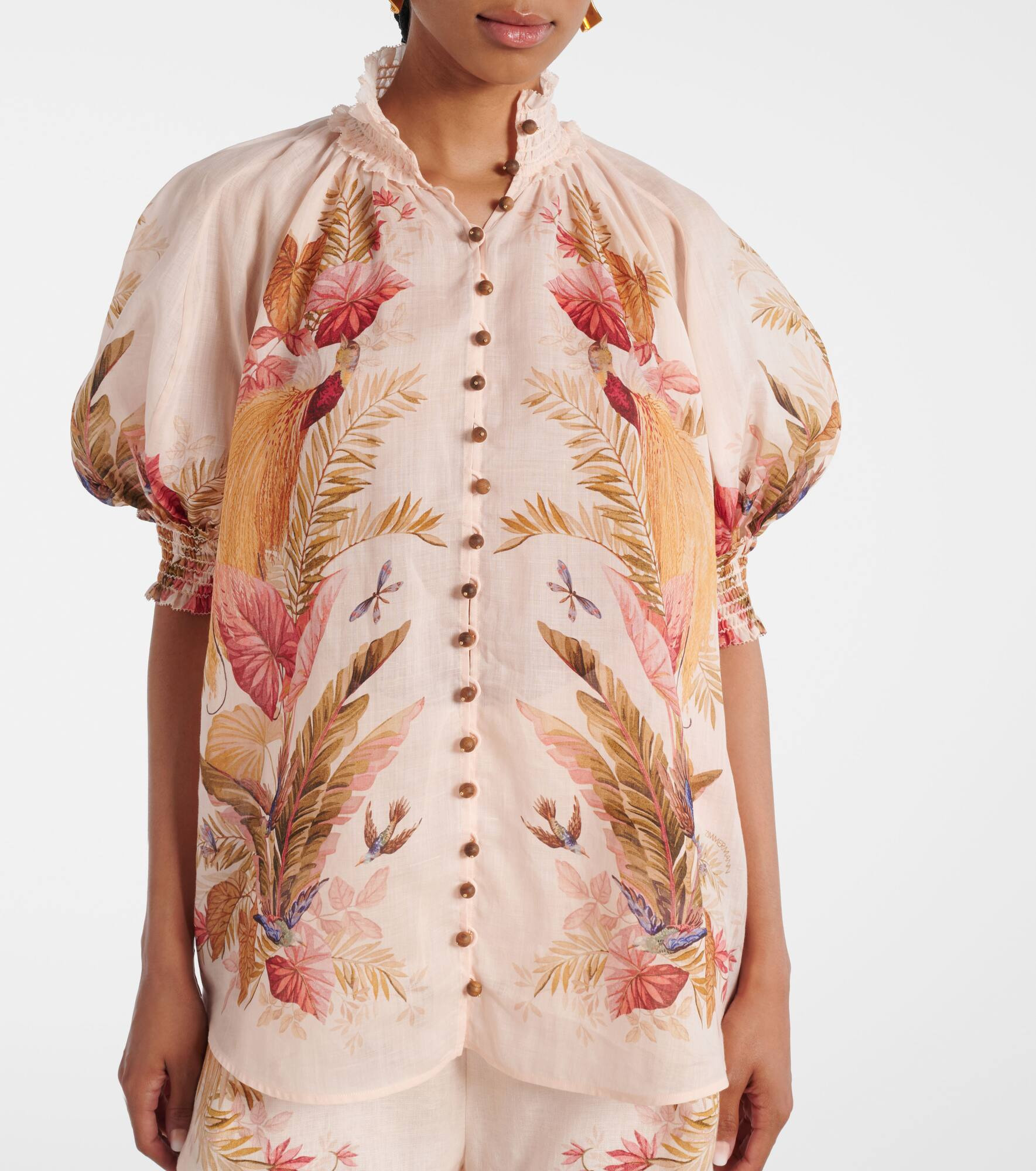 Ascension shirred floral blouse - 5