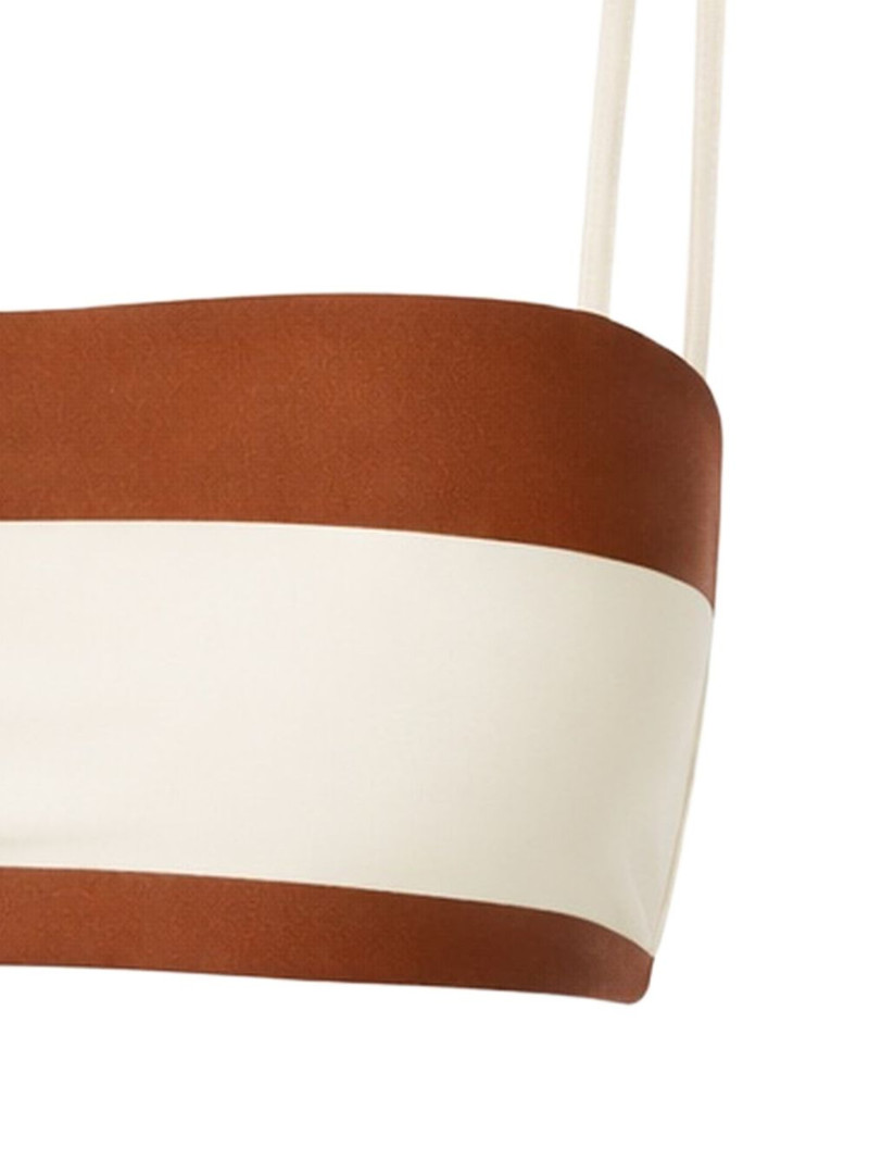 Cult Gaia Estrella striped bikini top outlook
