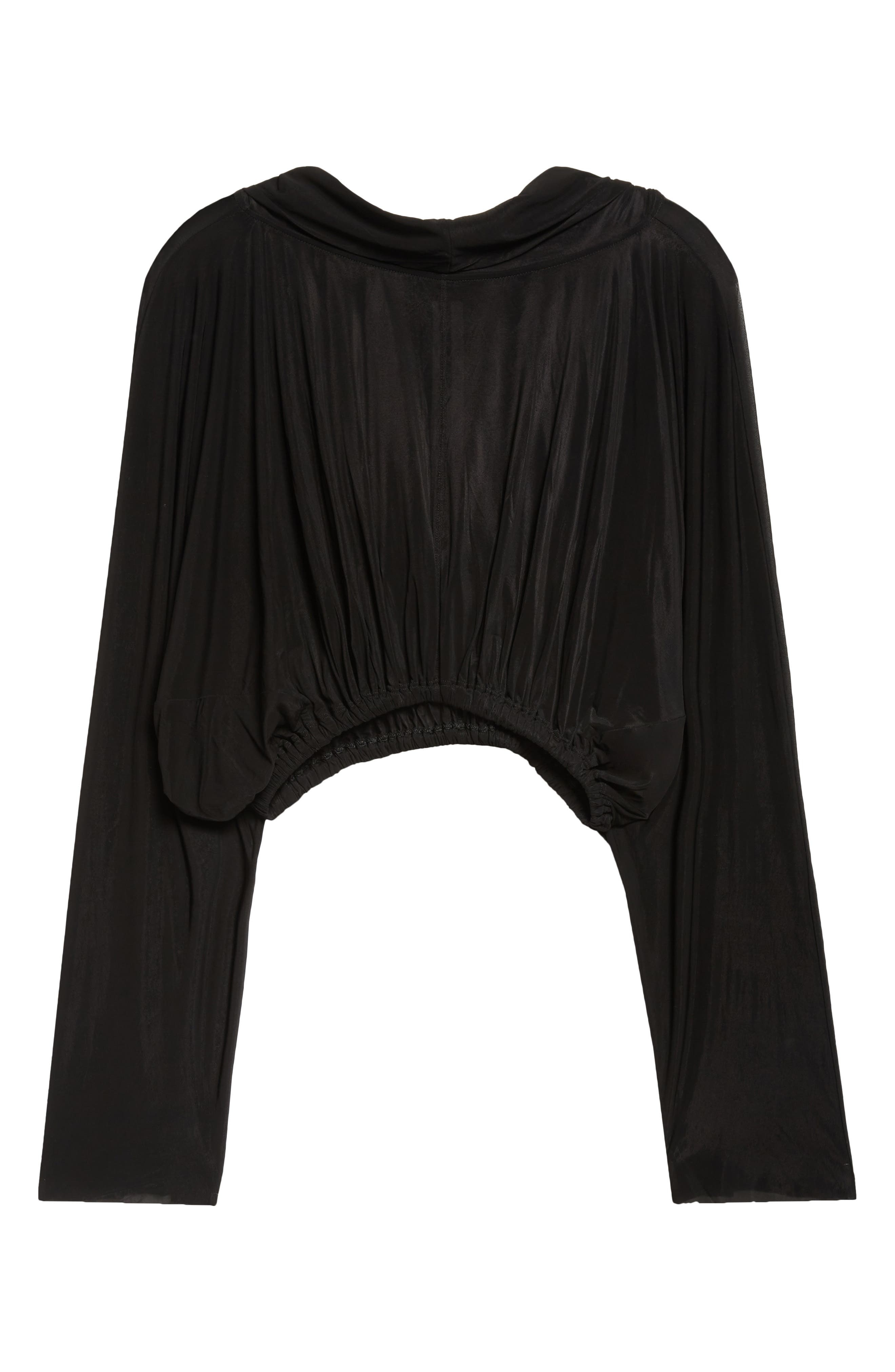 Rick Owens Crop Hoodie in Black at Nordstrom - 6